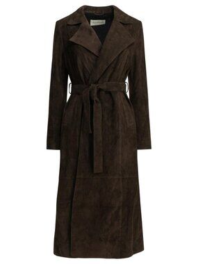 Nour Hammour Winona Leather Coat Tag Size 40 Women